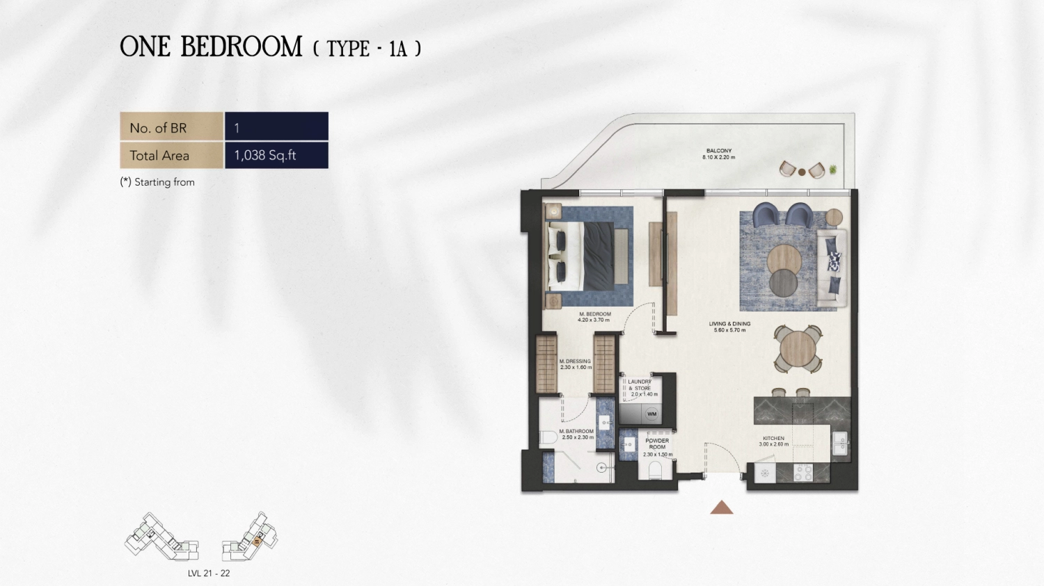 1 BR - Type A